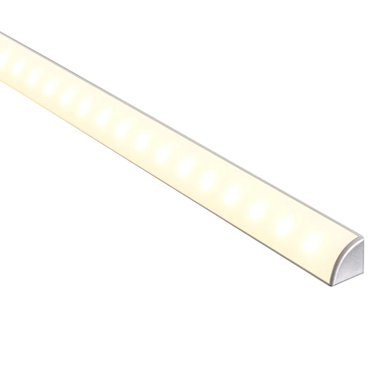 20mm X 20mm Led Corner Aluminium Profile 3M In Silver Havit Lighting - Hv9691-2020-3M