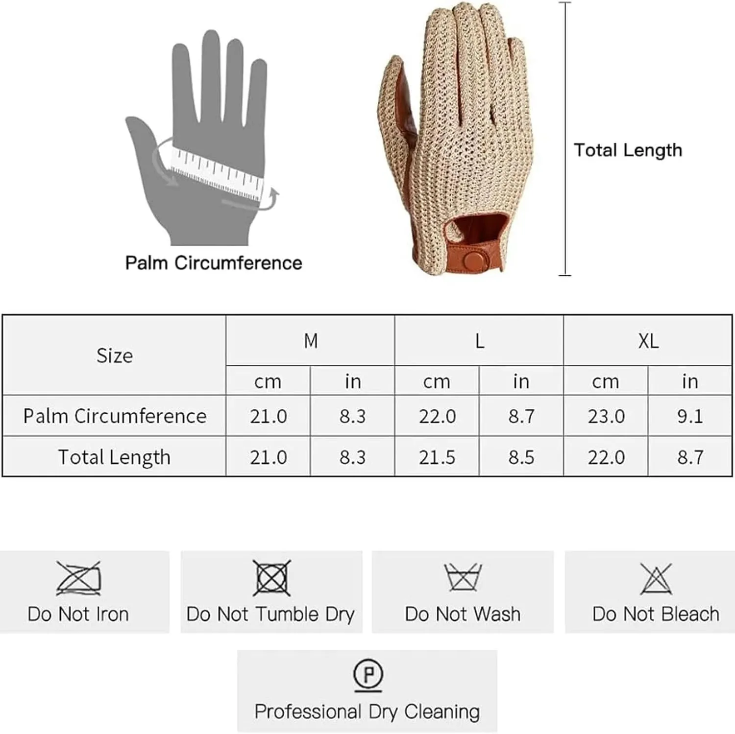 Autumn And Winter Men'S Knitted Wool Leather Gloves Warm Soft And Comfortable Touch Screen Riding Glove