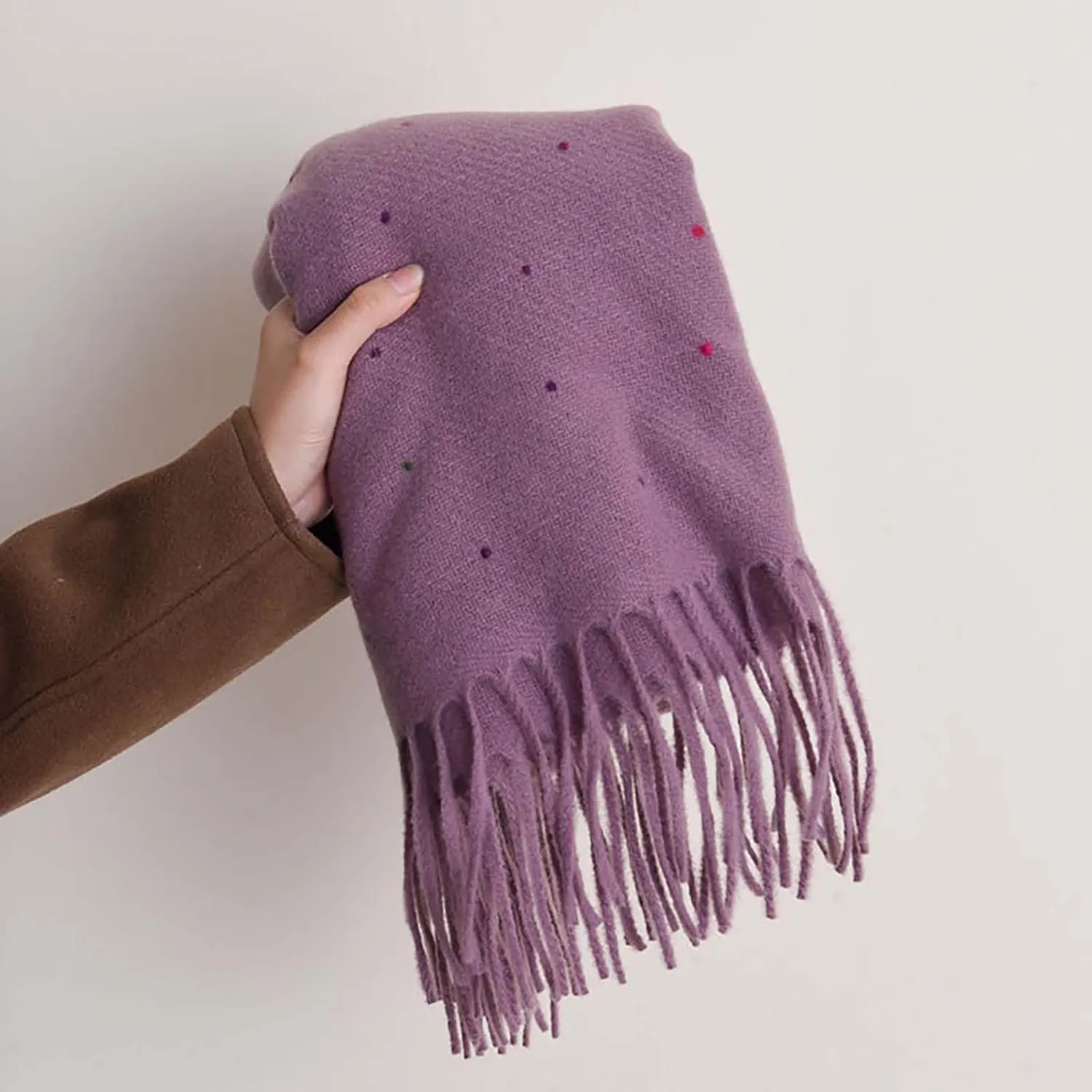 Blanket Scarf Winter Warm Scarfs Women Cashmere Feel Lightweight Soft Oversized Stylish Tartan Scarves Shawl Wraps