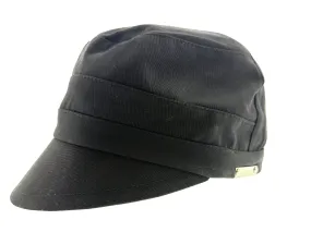 Dolce & Gabbana Black Cotton Military Style Cadet Cap -58-Adult M