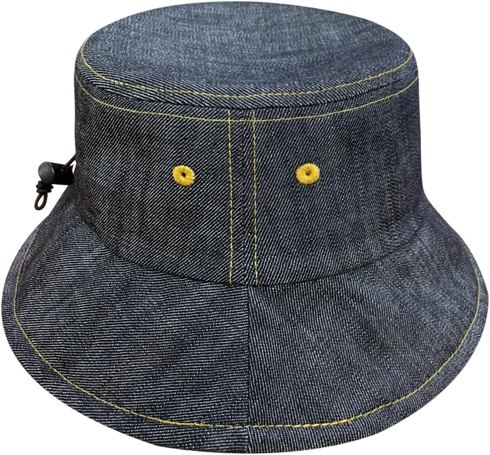 Fits Y’All Denim Bucket Hat: Stylish, Durable, Lightweight, and Comfortable for Men, Women, and Unisex
