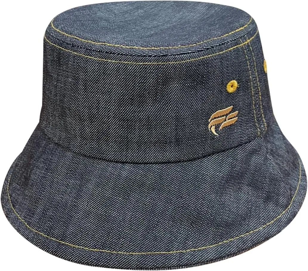 Fits Y’All Denim Bucket Hat: Stylish, Durable, Lightweight, and Comfortable for Men, Women, and Unisex