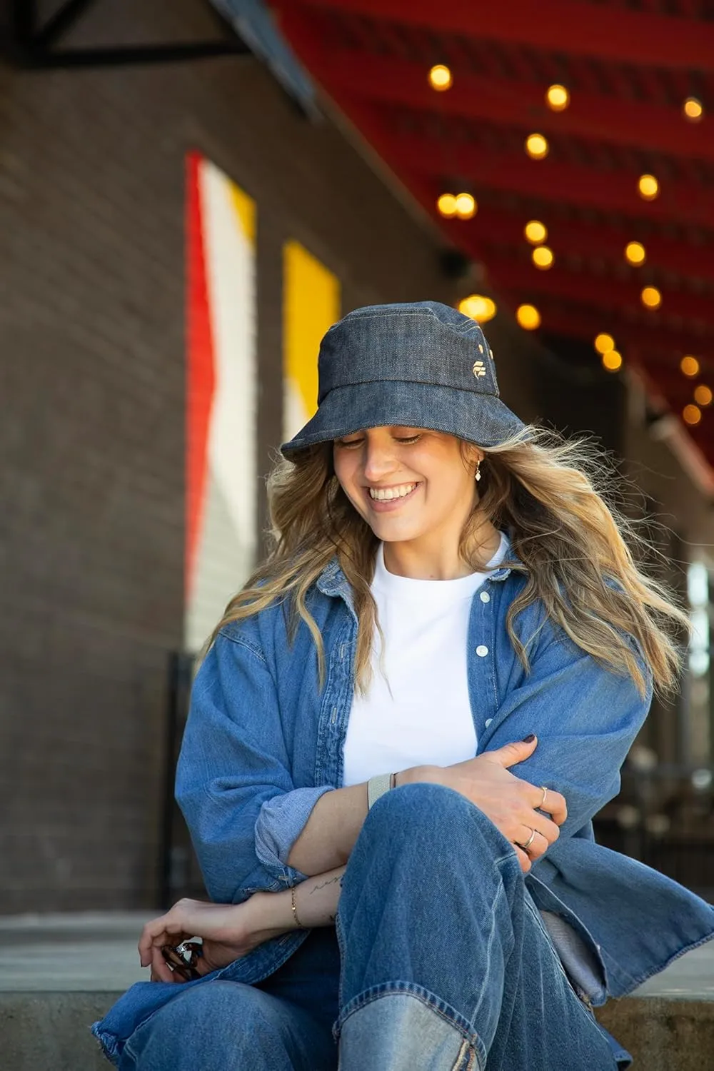 Fits Y’All Denim Bucket Hat: Stylish, Durable, Lightweight, and Comfortable for Men, Women, and Unisex