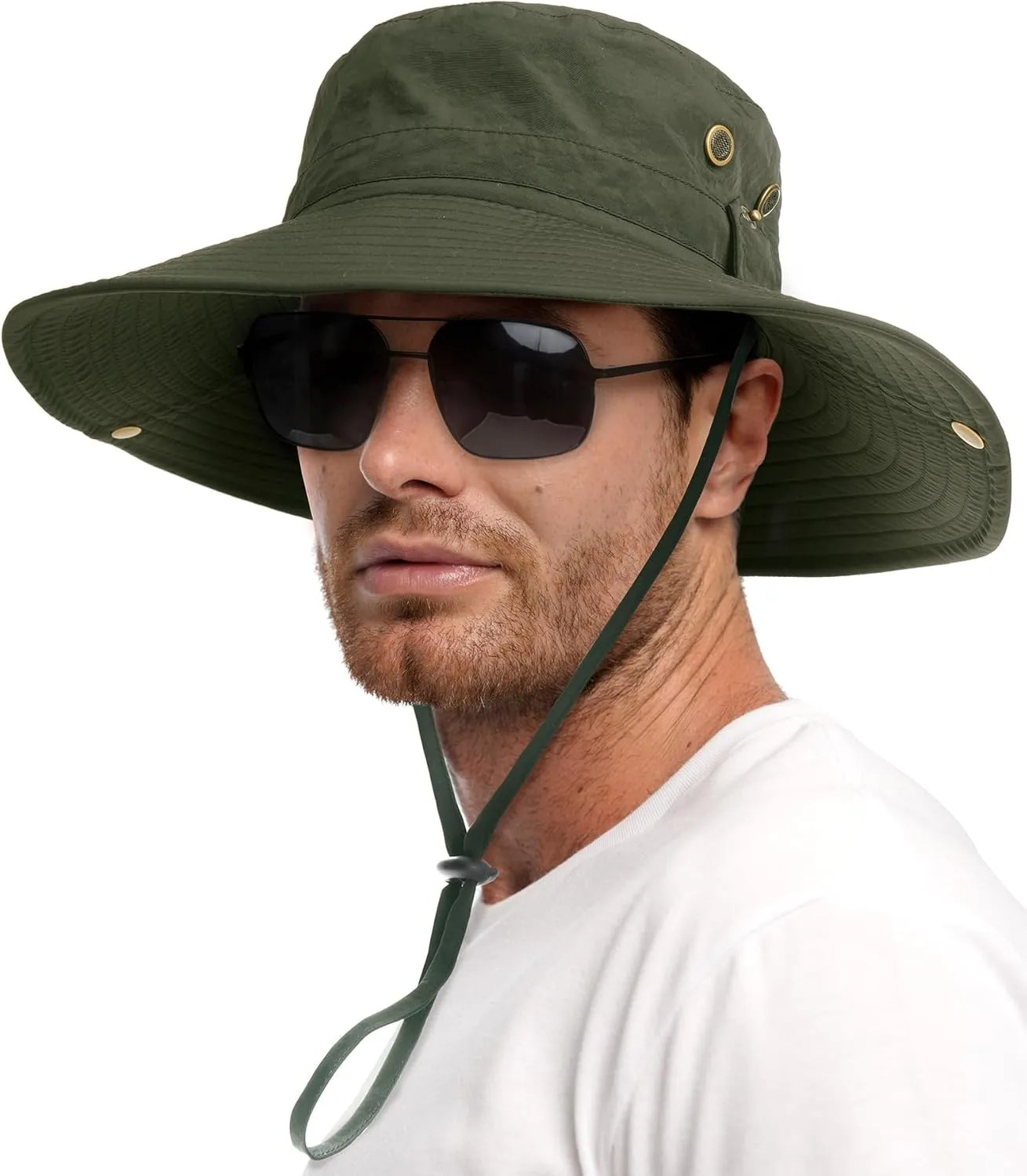 FURTALK Sun Hats for Men Fishing Hat UPF 80  Foldable Wide Brim Outdoor Hiking Beach Summer Hats