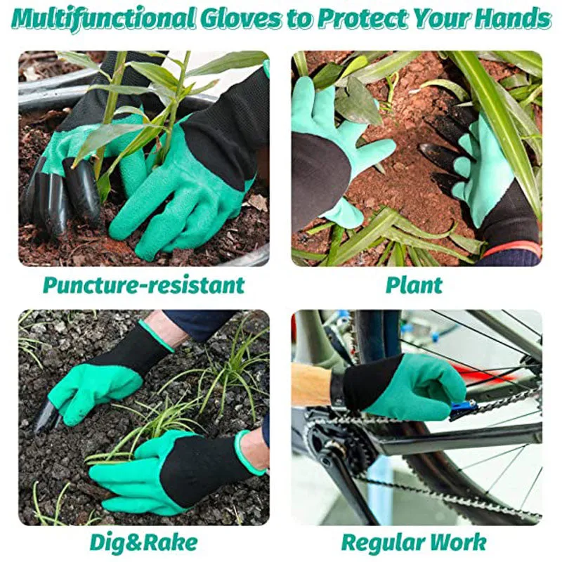 Garden Gloves with Claws Waterproof Breathable Planting Tools