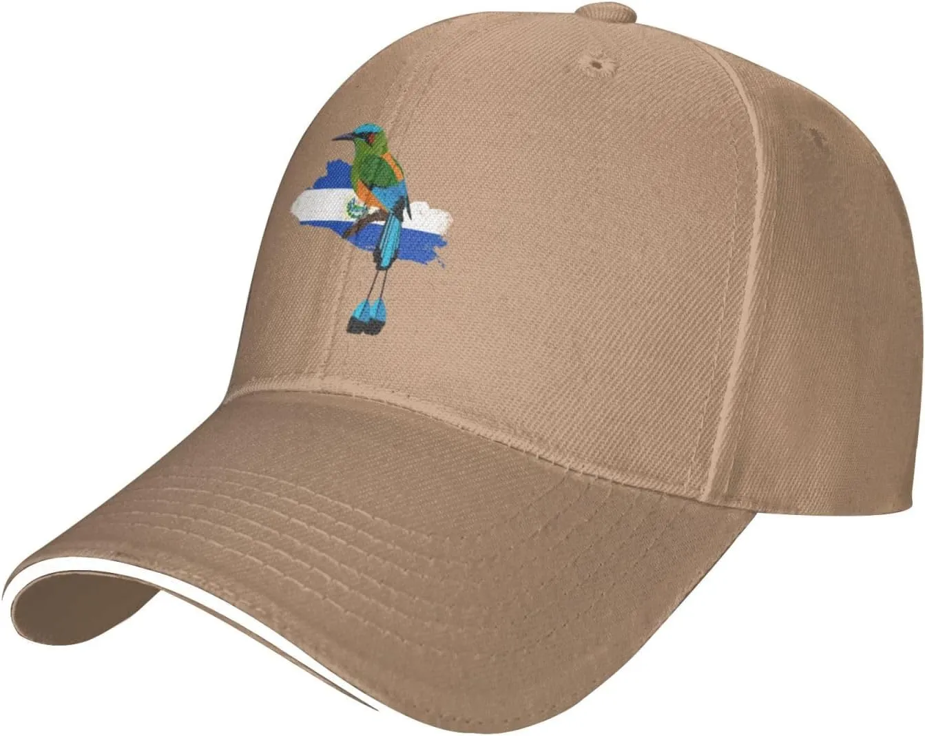 HILLBACK El Salvador Torogoz Salvadoreño Gray Cowboy Hat Baseball Cap Golf Dad Trucker Hats for Men Women