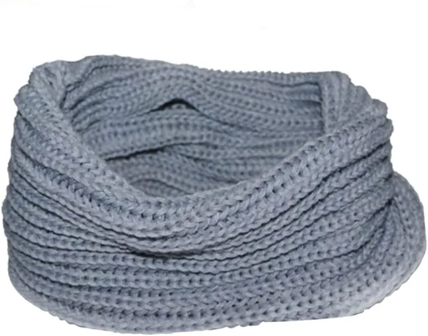 KESYOO Thick Knitted Scarf for Women Cozy Winter Scarf Fashion Wool Blend Shawl for Men