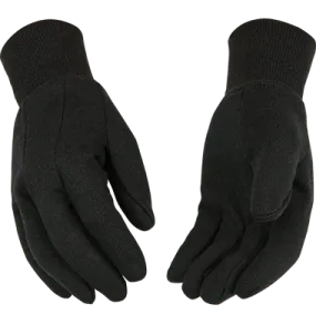 Kinco 820 Brown 9 oz. Heavyweight Jersey, Polyester-Cotton Blend Knit Wrist, Straight Thumb Design Gloves (One Dozen)