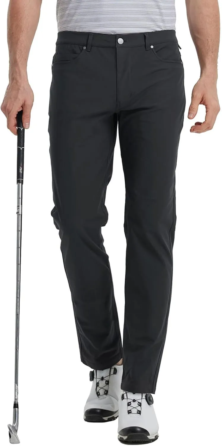 M MAELREG Golf Pants for Men Lightweight Moisture Wicking Business - 30"/32"/34" Stretch Flat Front Casual Dress Pant for Men