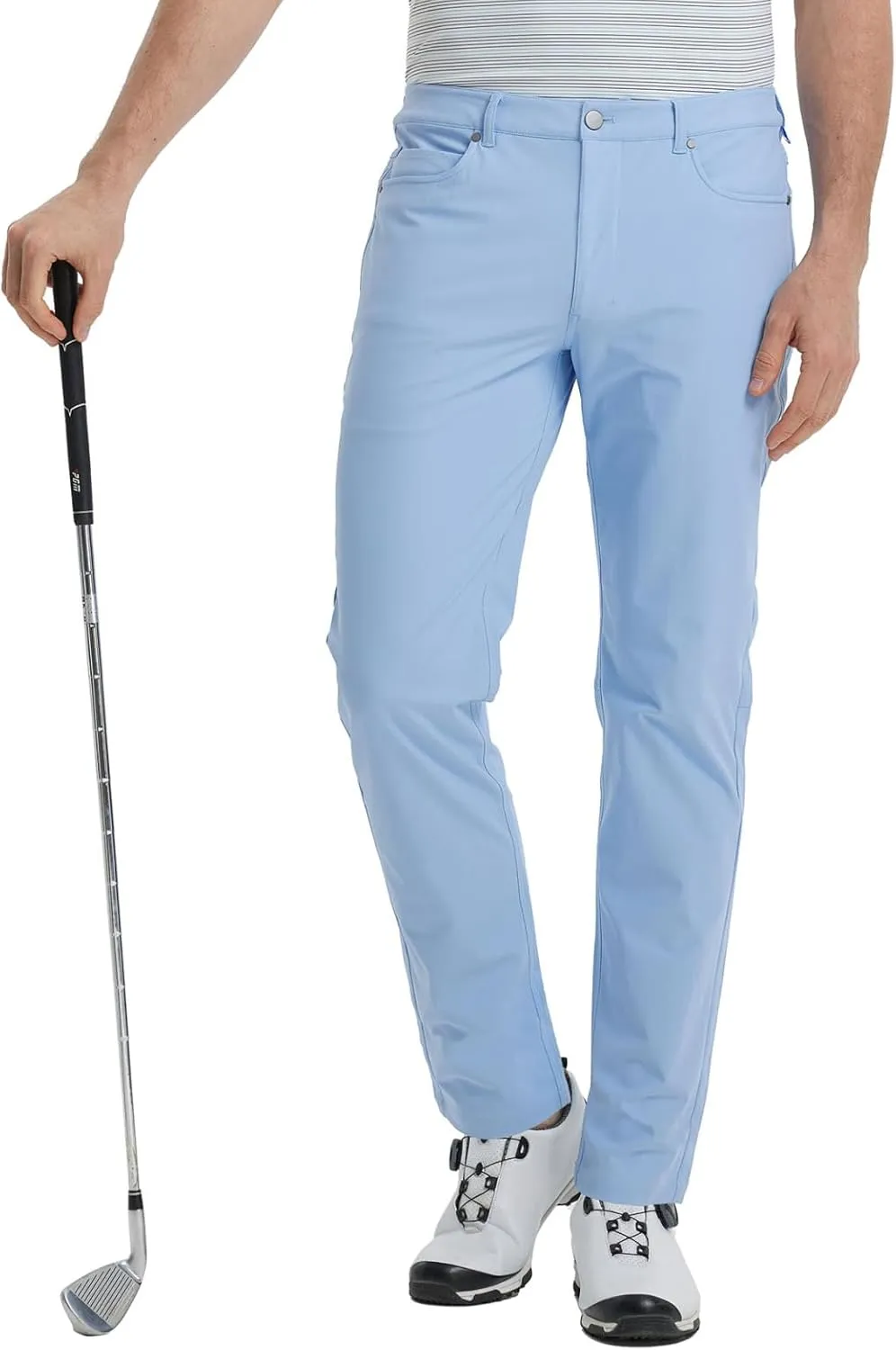M MAELREG Golf Pants for Men Lightweight Moisture Wicking Business - 30"/32"/34" Stretch Flat Front Casual Dress Pant for Men
