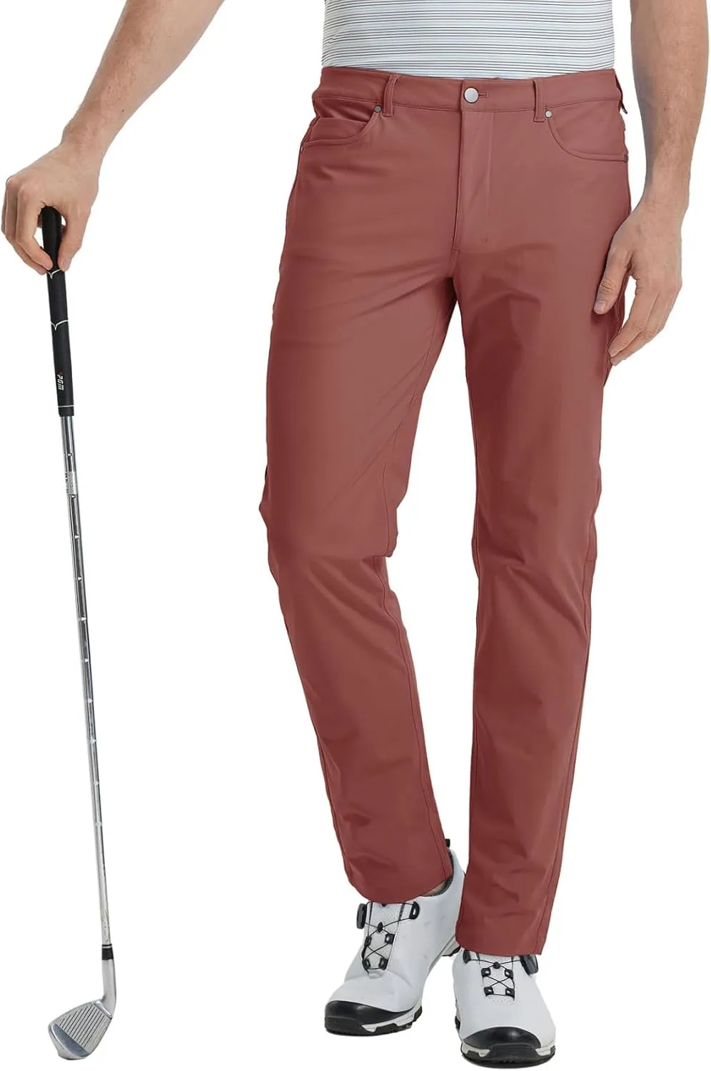 M MAELREG Golf Pants for Men Lightweight Moisture Wicking Business - 30"/32"/34" Stretch Flat Front Casual Dress Pant for Men