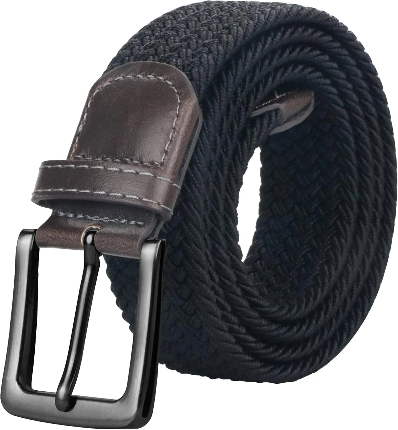 maikun Belts for Men, Elastic Mens Woven Braided Stretchy Belt Casual Daily Wear