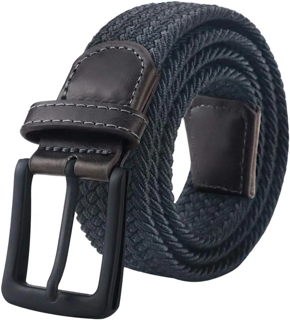 maikun Belts for Men, Elastic Mens Woven Braided Stretchy Belt Casual Daily Wear