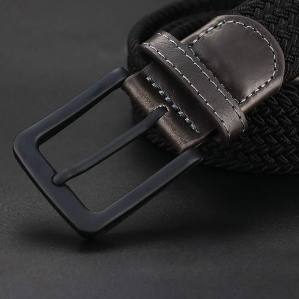 maikun Belts for Men, Elastic Mens Woven Braided Stretchy Belt Casual Daily Wear