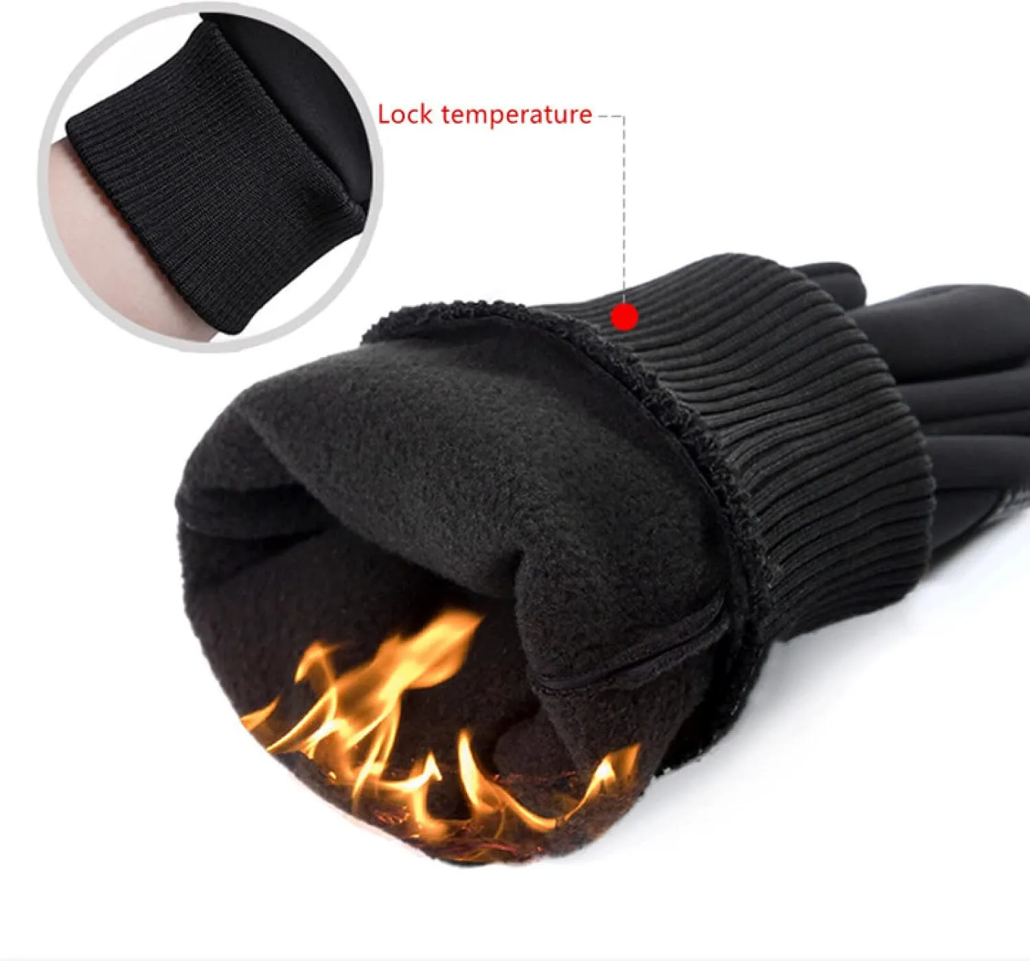 Mens Gloves Winter Gloves With Touchscreen Fingers Men'S And Women'S Gloves Winter Touch Screen Warm Ski Motorcycle Gloves Riding Gloves