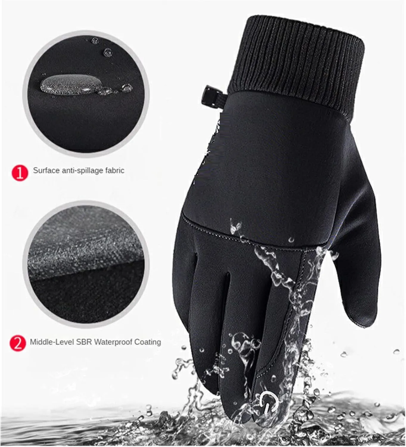 Mens Gloves Winter Gloves With Touchscreen Fingers Men'S And Women'S Gloves Winter Touch Screen Warm Ski Motorcycle Gloves Riding Gloves