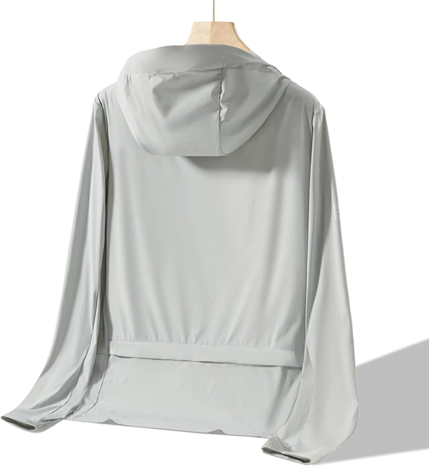 Men's Hooded Sun Protection Shirt Lightweight Breathable UV Resistant Fishing Running Hiking Travel