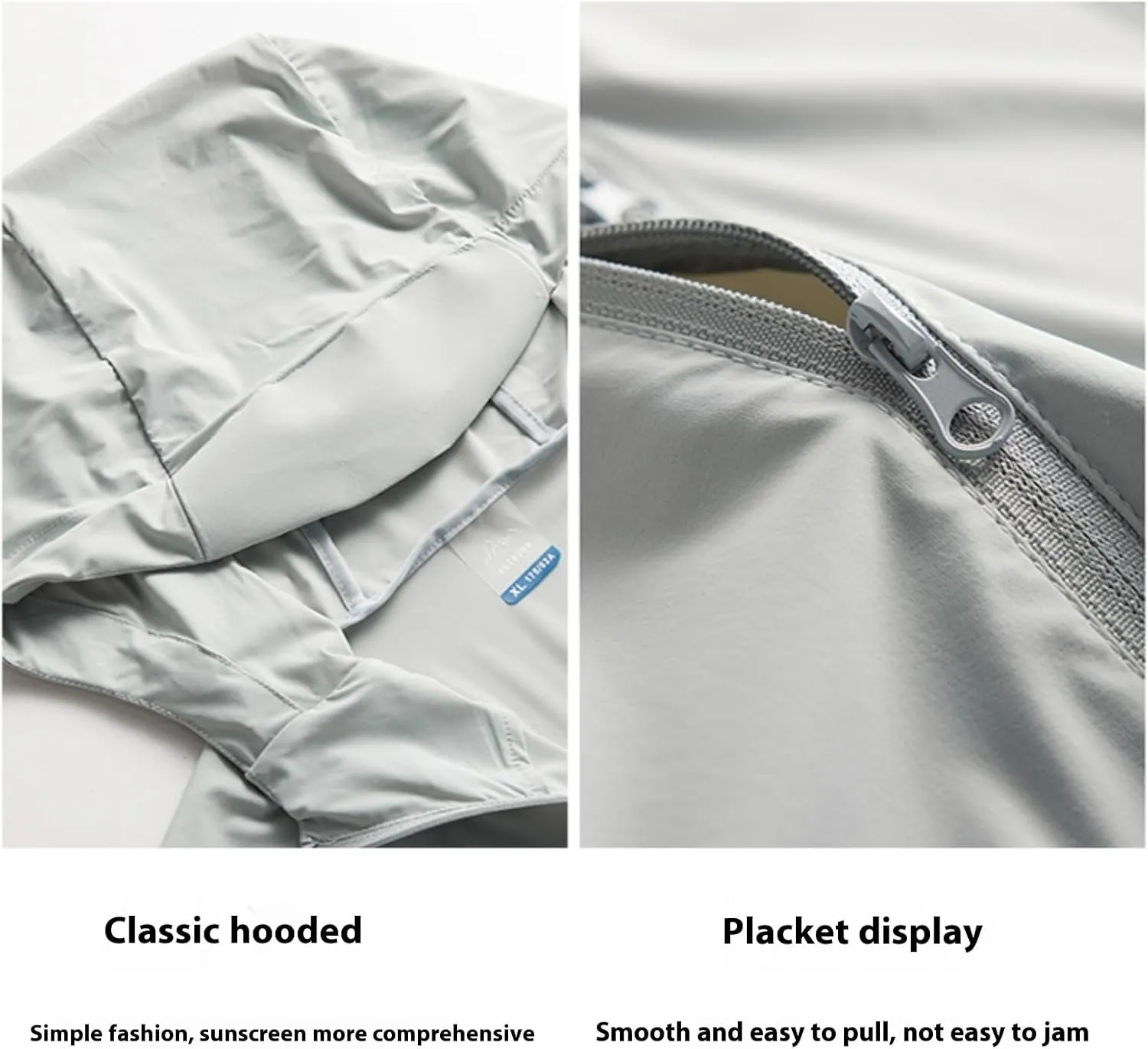 Men's Hooded Sun Protection Shirt Lightweight Breathable UV Resistant Fishing Running Hiking Travel