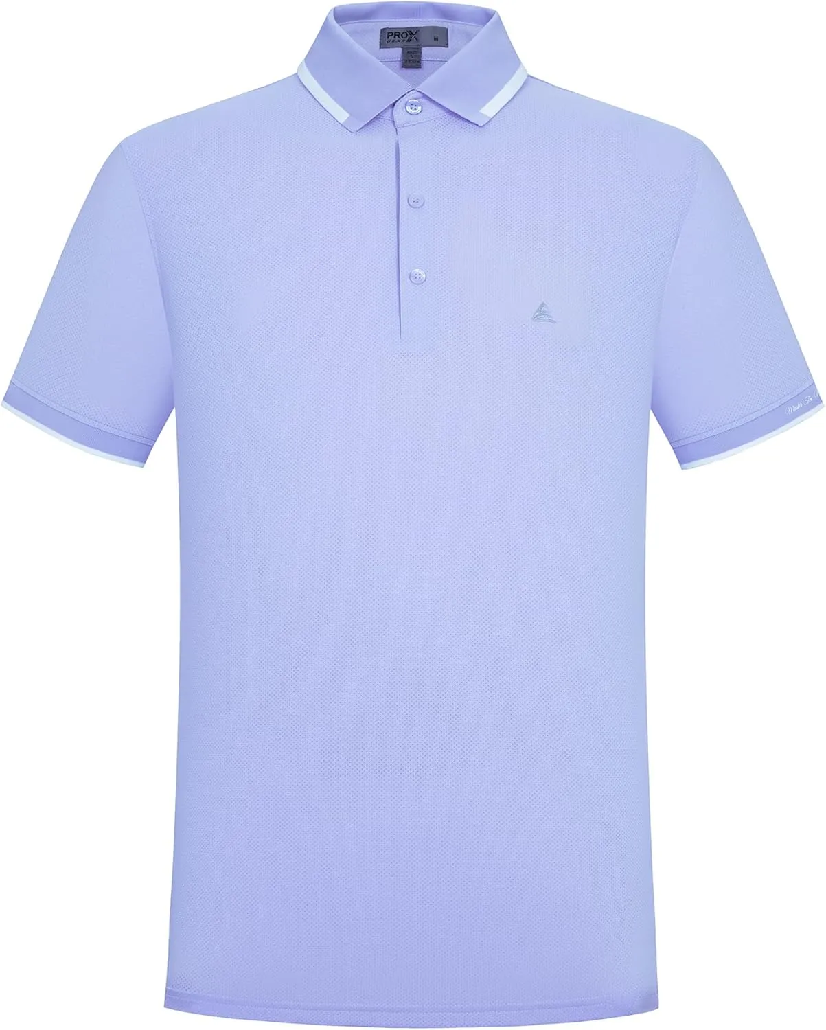 Men's Premium Golf Polo – Silky Tech Nylon, Cooling, UV-Resistant, Quick-Dry Athletic Shirt for Golf, Tennis