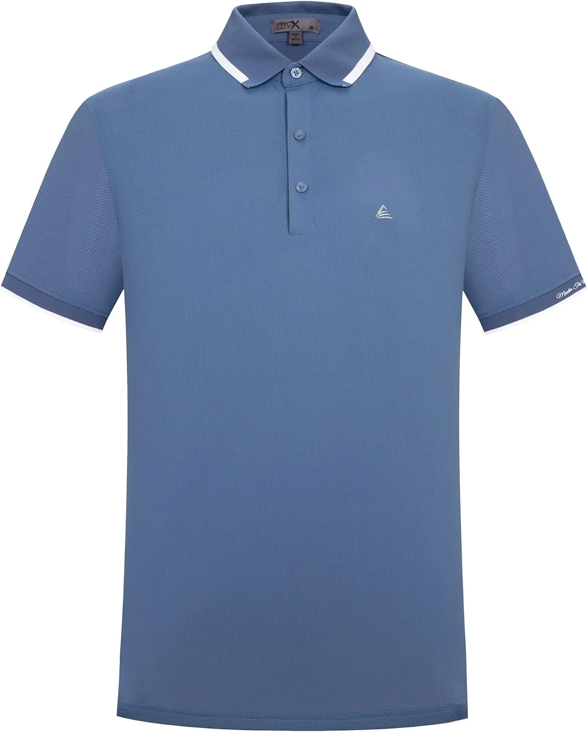 Men's Premium Golf Polo – Silky Tech Nylon, Cooling, UV-Resistant, Quick-Dry Athletic Shirt for Golf, Tennis