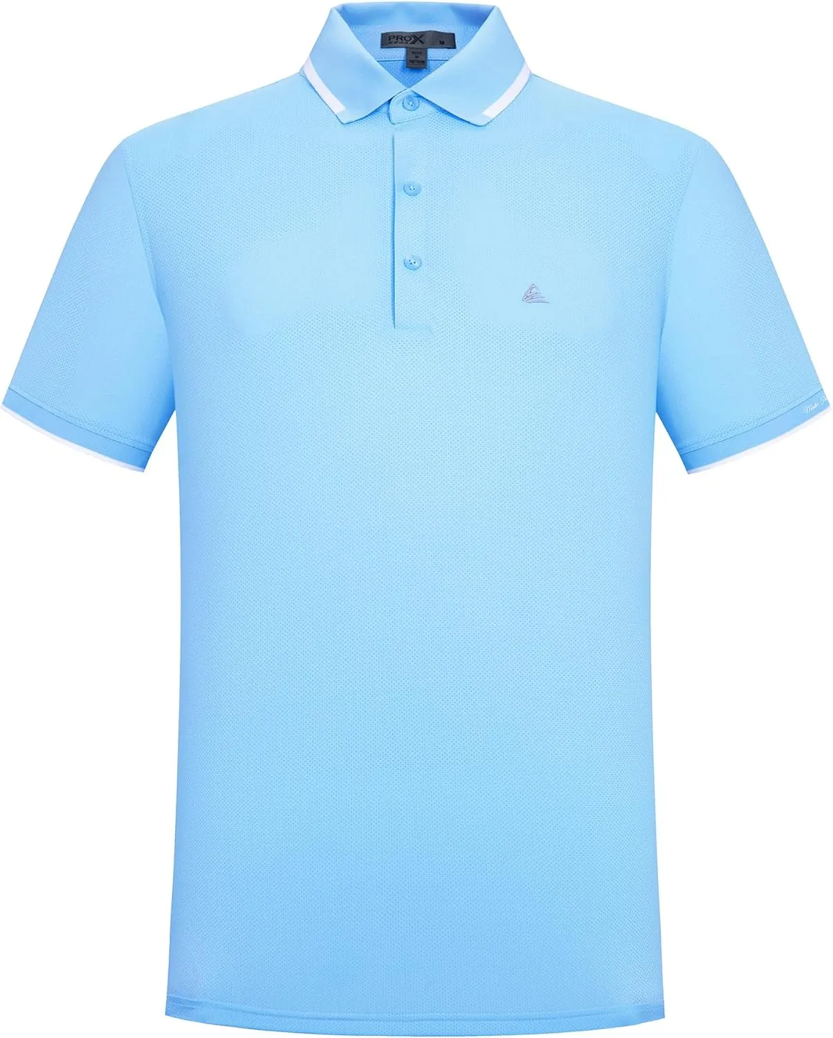 Men's Premium Golf Polo – Silky Tech Nylon, Cooling, UV-Resistant, Quick-Dry Athletic Shirt for Golf, Tennis