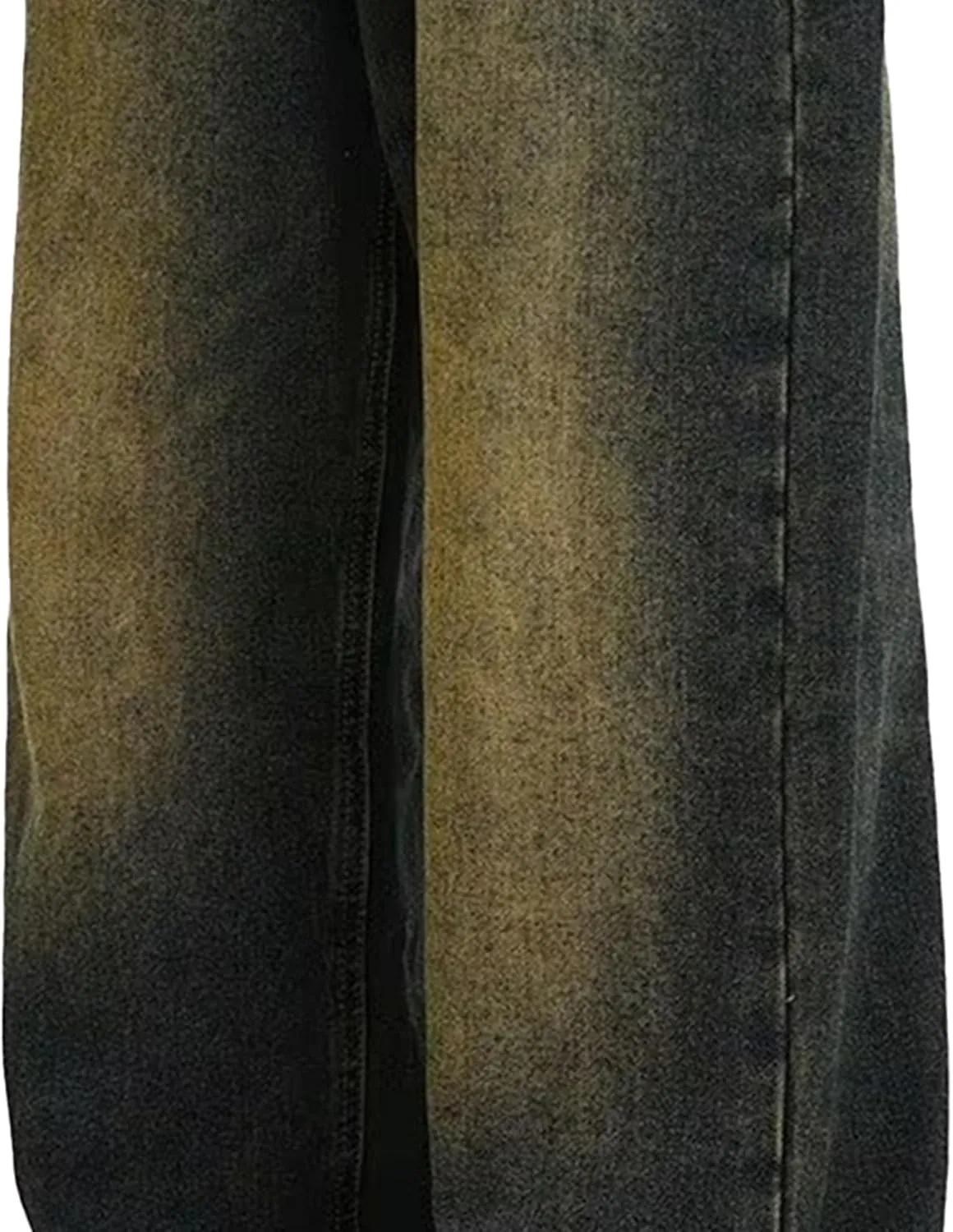 Men's Straight Leg Jeans Distressed Patchwork Denim Pants Stretchy Comfortable Fit