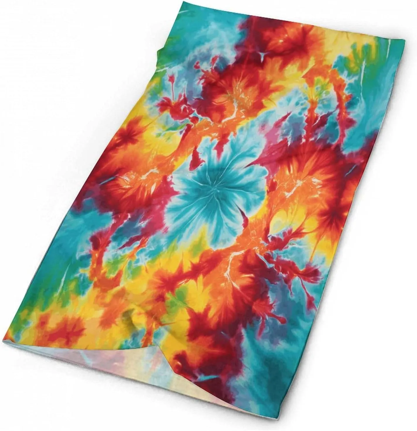 Neck Gaiter Face Cover Scarf Windproof Face Cover Color Tie Dyeprinted Sun Cooling Scarf for Skiing Fishing Hiking Cycling