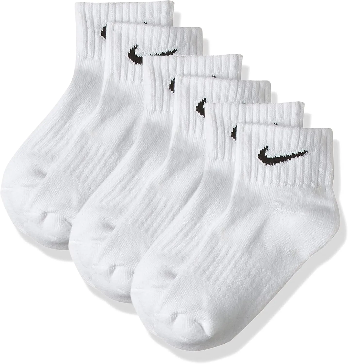 Nike Cushioned Ankle Socks (3 Pairs) - White/Black