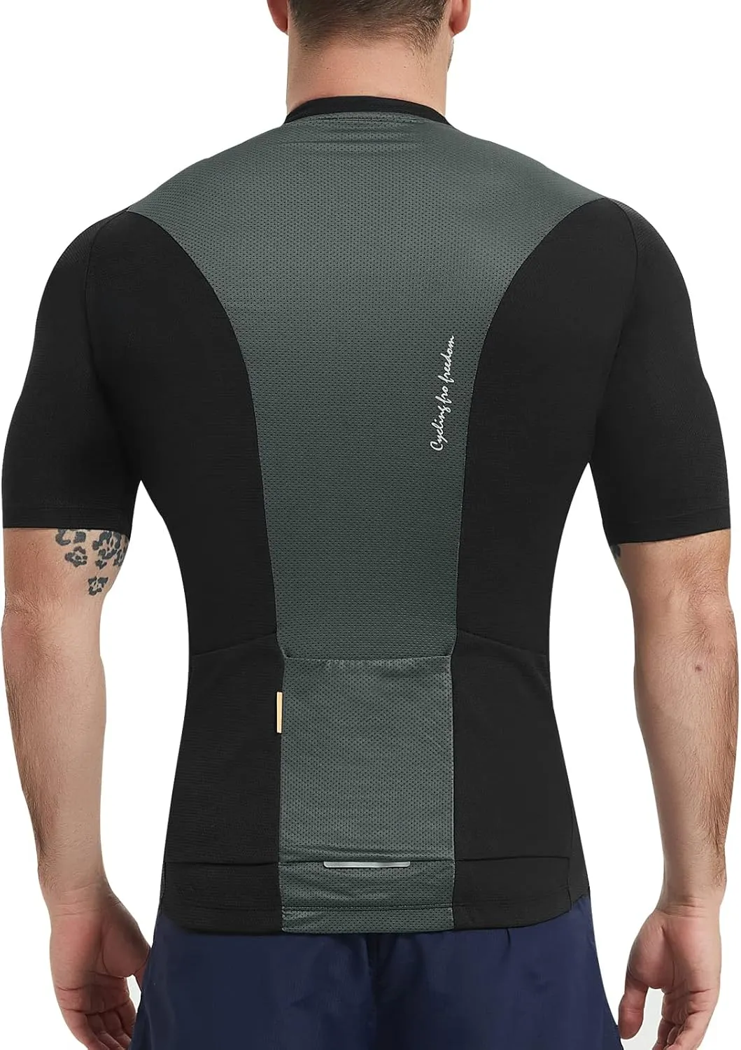 Santic Cycling Jersey Men's Short Sleeve Tops Mountain Biking Shirts Bicycle Jacket with Pockets …