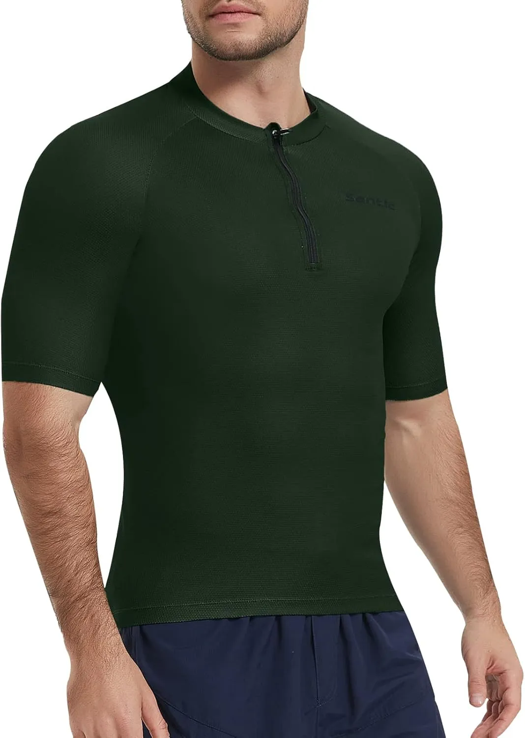 Santic Cycling Jersey Men's Short Sleeve Tops Mountain Biking Shirts Bicycle Jacket with Pockets …