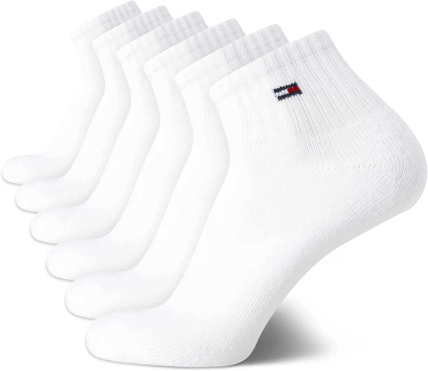 Tommy Hilfiger Men's Cushioned Breathable Quarter Sports Socks - 6 Pack