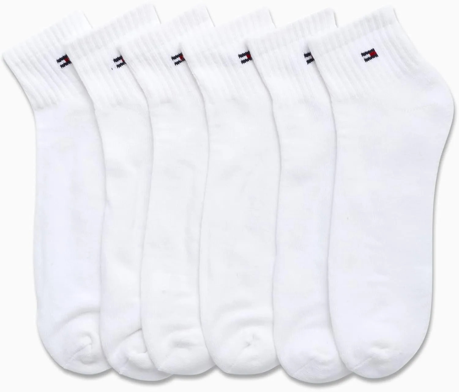Tommy Hilfiger Men's Cushioned Breathable Quarter Sports Socks - 6 Pack