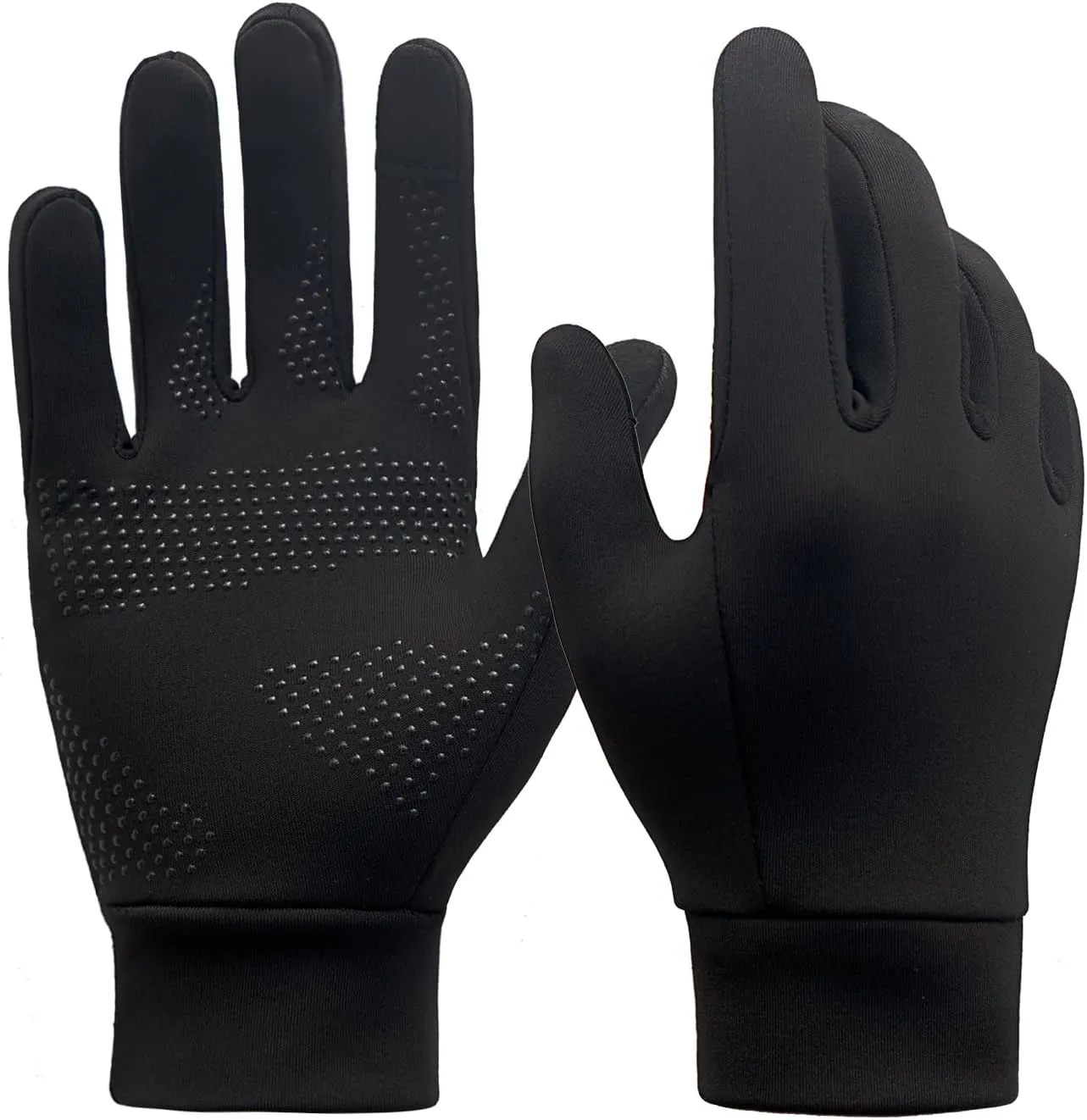 Warm Winter Gloves for Women Men Thermal Fleece Lining Anti-Slip Touch Screen Gloves for Winter Cold Weather Warm Hiking Running