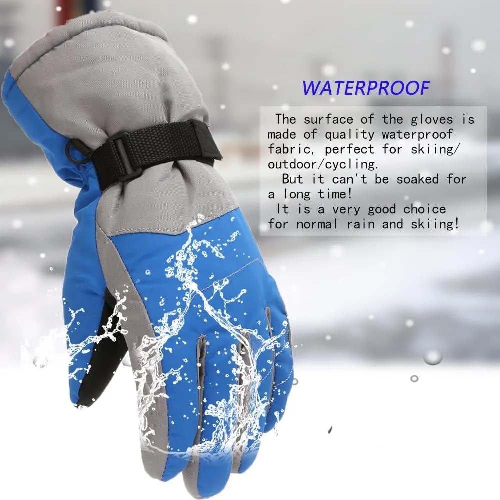 Winter Gloves for Kids Waterproof Boys Girls Cute Snow Ski GlovesTrendy Children's Gloves