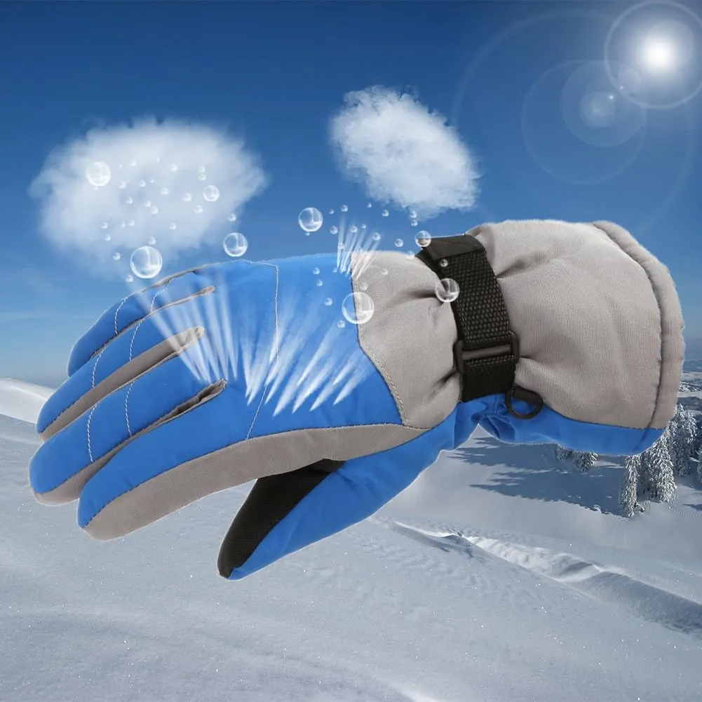 Winter Gloves for Kids Waterproof Boys Girls Cute Snow Ski GlovesTrendy Children's Gloves