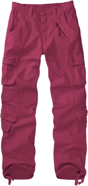 Women's Cargo Pants Quick Dry Casual Military Army Camo Combat Work Casual Pants with Pockets