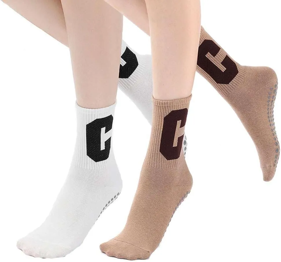 Women's Pilates Grip Socks Five Finger Yoga Socks,Full Toe Grip Non-Slip Socks for Yoga, Pilates, Barre, Dance